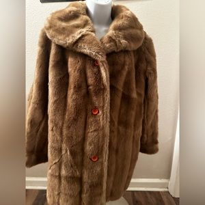 Dubrowsky & Joseph vintage faux fur coat